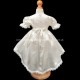 Baby Girls Ivory Lace Satin Dress, Bloomers & Headband