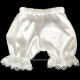 Baby Girls Ivory Lace Satin Dress, Bloomers & Headband