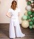 Emmerling Lace & Chiffon Communion Jumpsuit - Style Keke