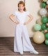 Emmerling Lace & Chiffon Communion Jumpsuit - Style Keke