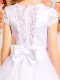 Emmerling Lace Satin & Star Tulle Communion Dress - Style Kelsie