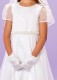 White Spot Holy Communion Dress - Laura P135 by Peridot
