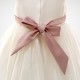 Girls Dusky Pink & Ivory Organza Diamante Dress