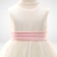 Girls Pink & Ivory Organza Diamante Dress