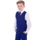 Boys Electric Blue 5 Piece Slim Fit Suit