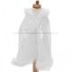 Baby Girls White Fleece Long Hooded Cape