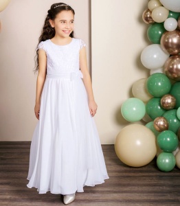 Emmerling Lace & Chiffon Communion Dress - Style Kaitlin