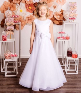 Emmerling Tulle Bow Communion Dress - Style Kerstin