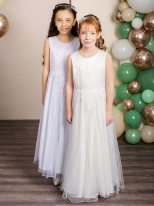 Emmerling Embroidered Sparkle Tulle Communion Dress - Style Kornelia