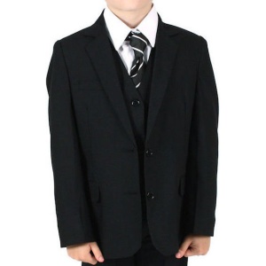 Boys Black Formal Jacket & Tie