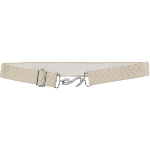 Boys Cream Adjustable & Elasticated Formal Belt