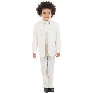 Boys Ivory Communion 5 Piece Suit, Shoes & Tie