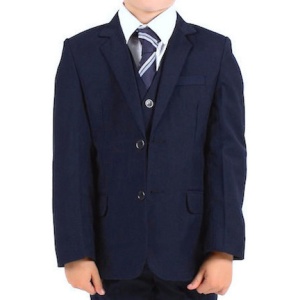 Boys Navy Formal Jacket & Tie