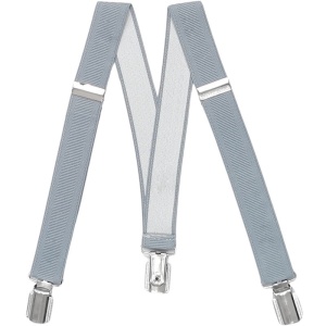 Boys Silver / Grey Adjustable & Elasticated Formal Braces