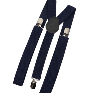 Children's Dark Navy Y-Back Adjustable Braces