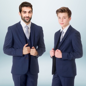 Father & Son Navy Slim Fit Wedding Suit