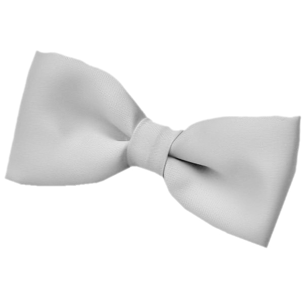 50 Gray Bow Tie Ties / Adjustable Silver Metal Clip / Bow Tie