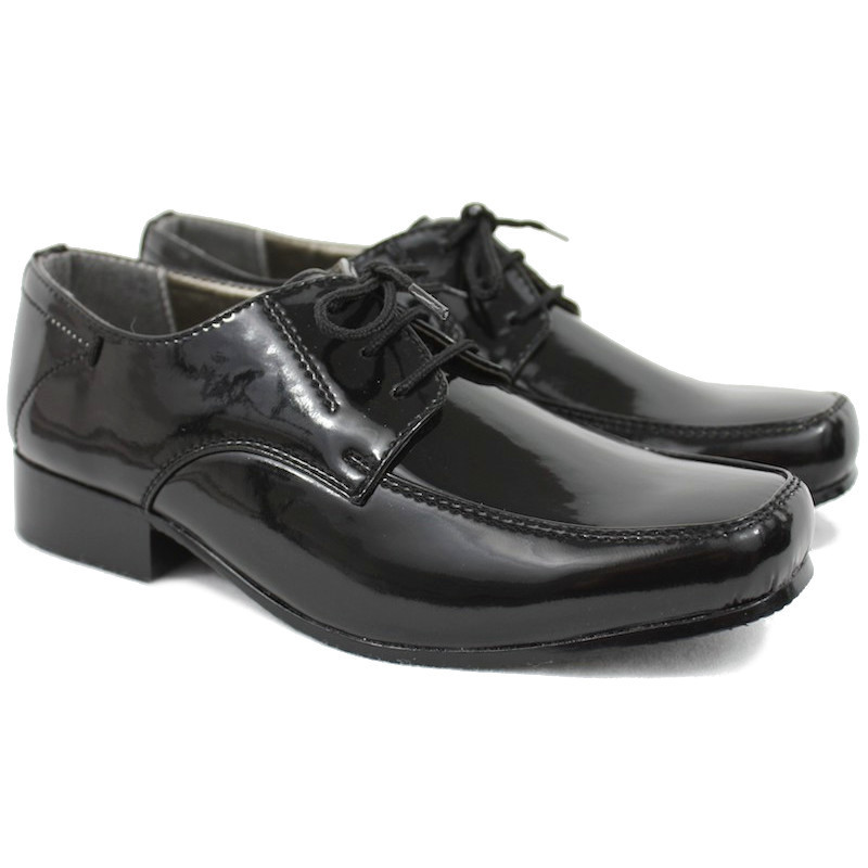 Boys Black Patent Shoes | Boys Formal Shoes ...