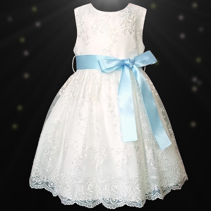 baby blue satin gown