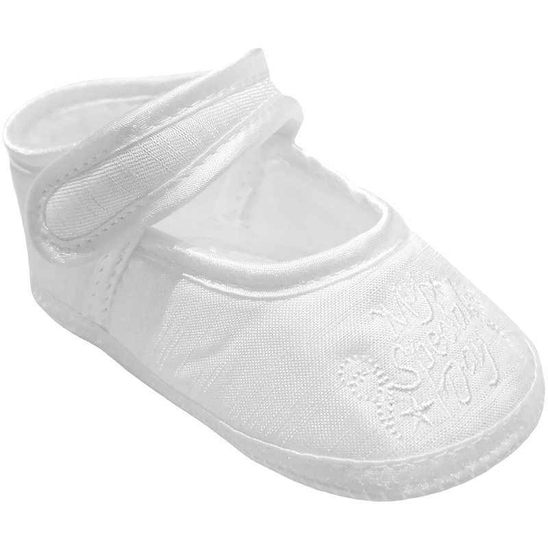 baby girl christening shoes white