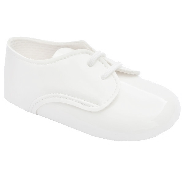 baby boy white patent shoes