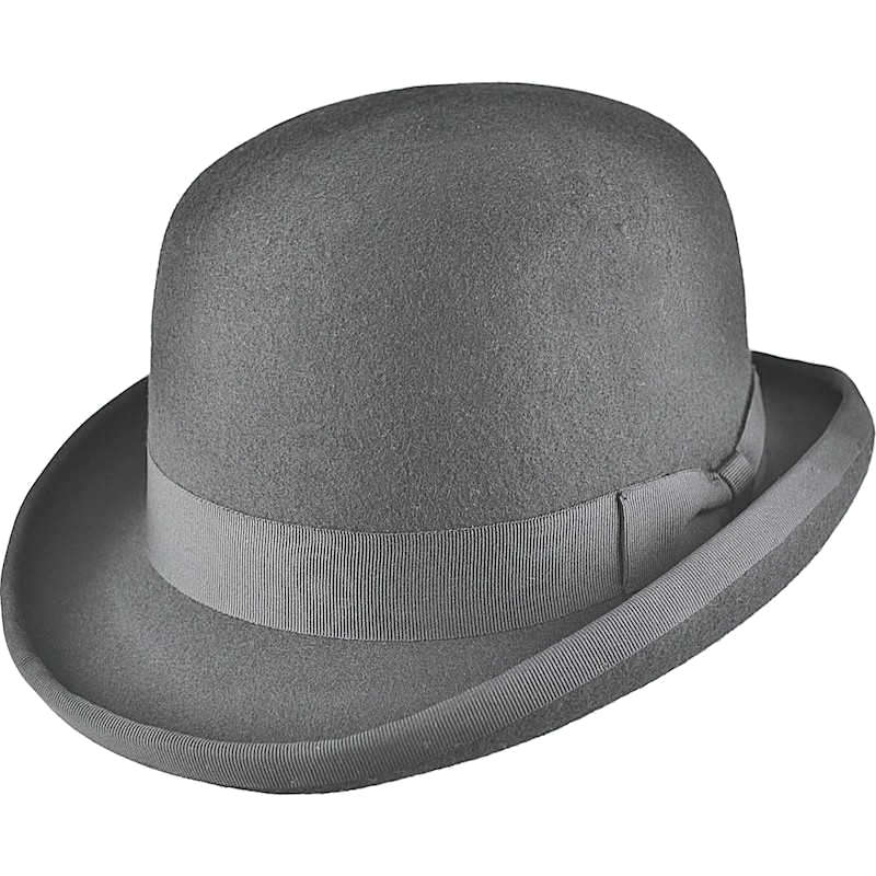 bowler hat grey