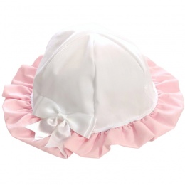 Baby Girls Ivory Broderie Anglais Satin Bow Frilly Knickers