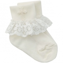 Ivory Lace Women's Socks. Handmade Lacy Socks. Bridal Gift. 