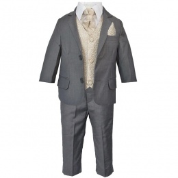 slim fit champagne suit