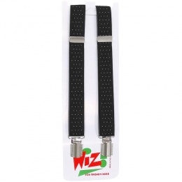 Boys Black Plain Formal Braces, Kids Black Braces