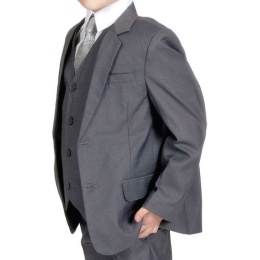 Boys Mid Grey Formal Jacket & Tie