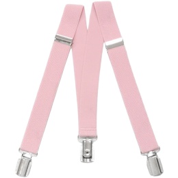 Boys Pale Pink Adjustable Formal Plain Braces