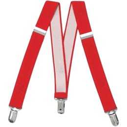 Boys Red Adjustable Formal Plain Braces