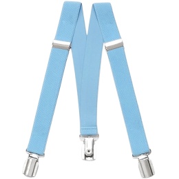 Boys Sky Blue Adjustable Formal Plain Braces