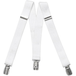 Boys White Adjustable Formal Plain Braces