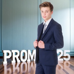 Navy Slim Fit Three Piece Teen Prom Suit